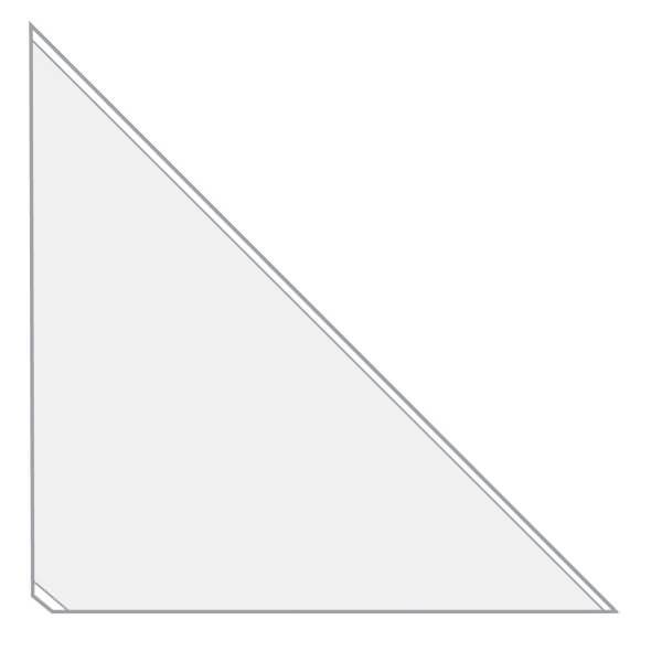 Dreiecktaschen Velocoll selbstklebend 22x22cm