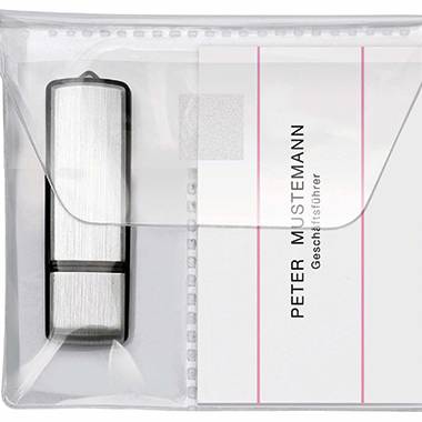 Veloflex USB Stick-Hülle 2256010 10x10cm PP transparent 5 St./Pack - Artikel: 126065203