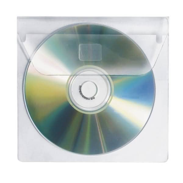 CD-Hüllen transparent mit Lasche selbstklebend