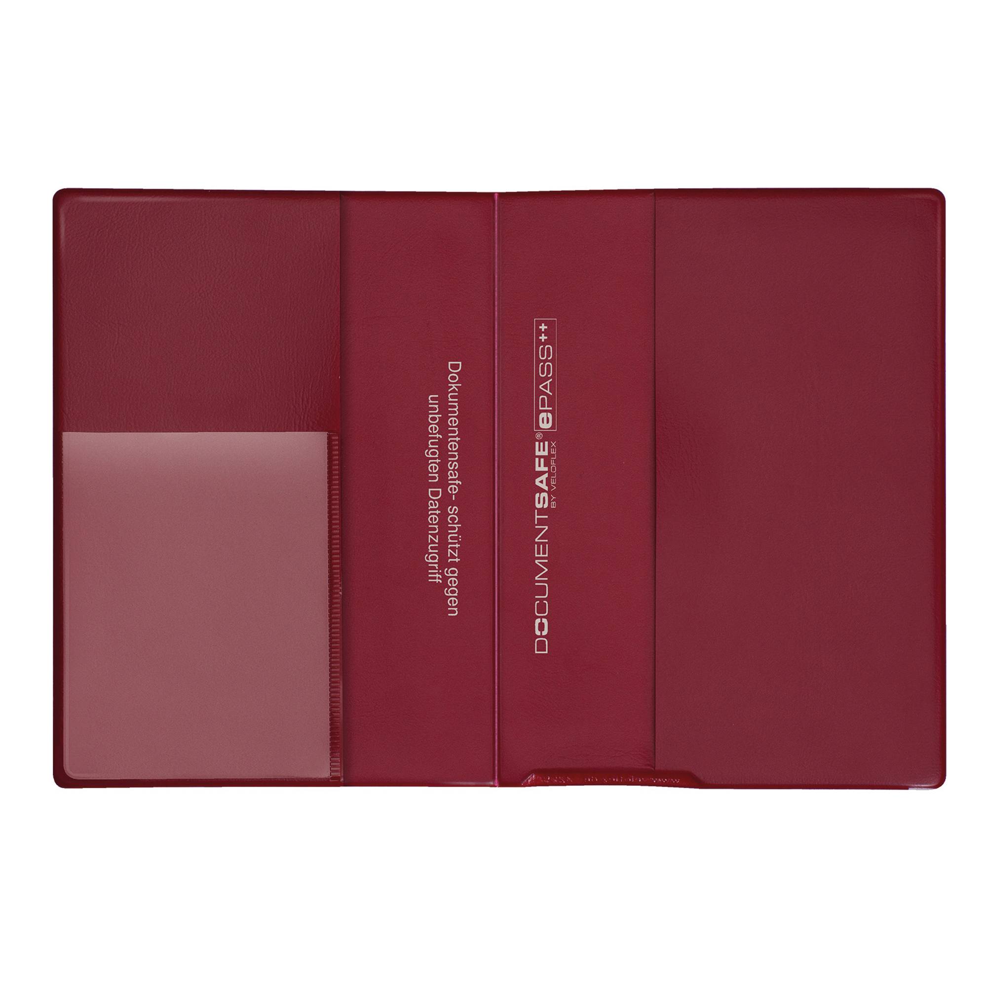 Veloflex Ausweishülle 3258800 Abschirmfolie 100x135mm PVC weinrot