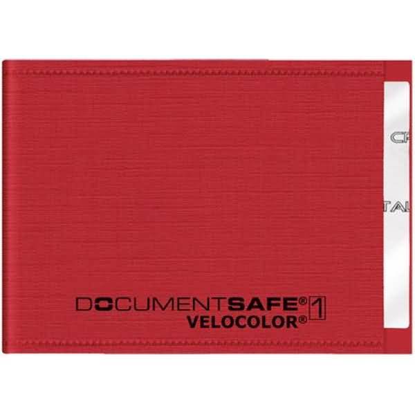 Kartenschutzhülle Document Safe RFID mit Abschirmfolie 90x63mm rot