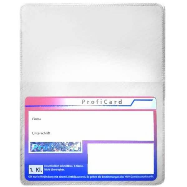 Scheckkarten-Doppelhülle 8,9x11,4cm transparent