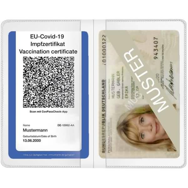 Scheckkarten-Doppelhülle 8,9x11,4cm transparent