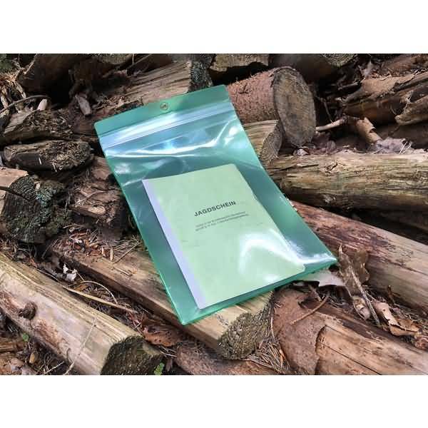 Schnellverschlussbeutel Velobag A5 PVC grün