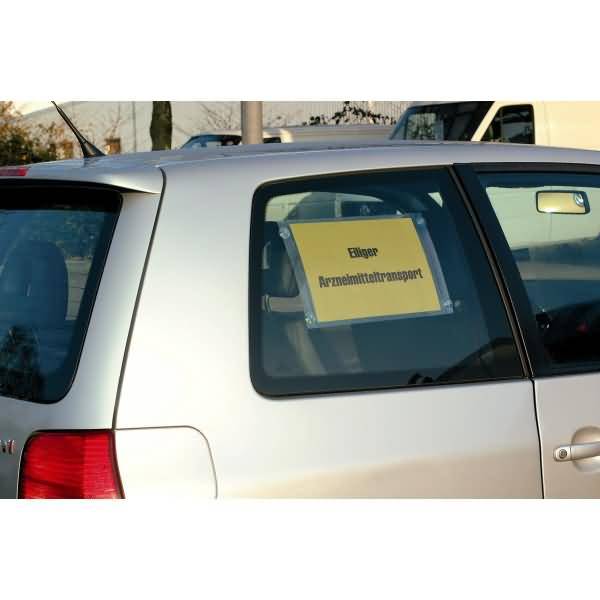 Info-Hülle A4 mit Saugnäpfen