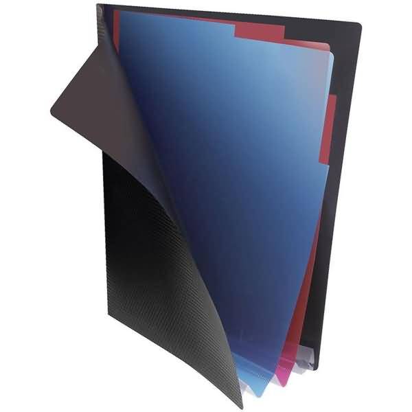 Registermappe Diamond A4 PP-Folie schwarz