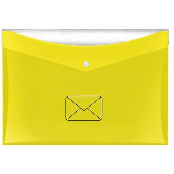 Dokumententasche -Post- A4 PP glänzend gelb