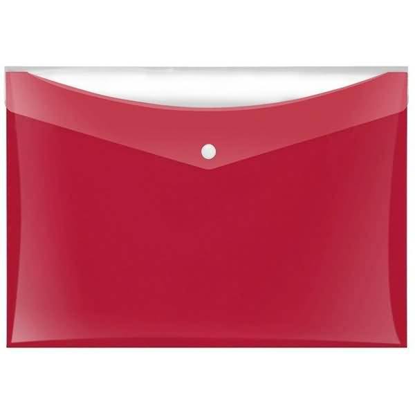 Sammeltaschen A4 rot mit zusätzlicher Tasche