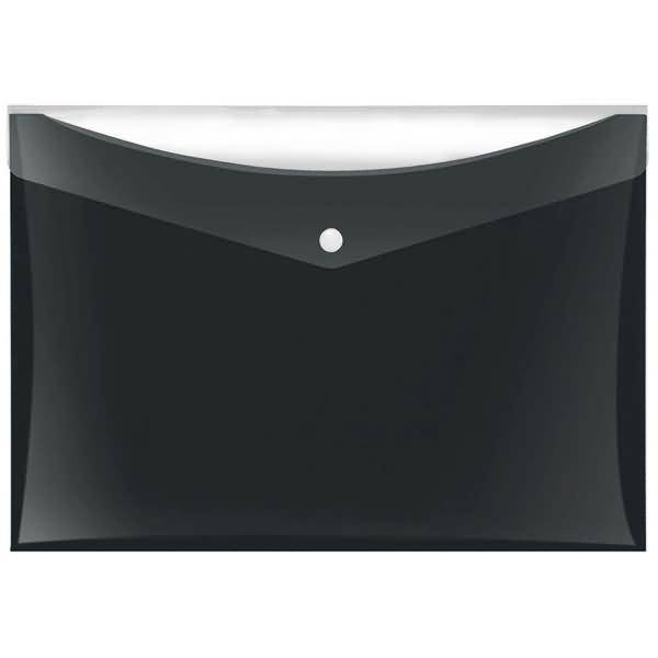 Sammeltaschen A4 schwarz mit zusätzlicher Tasche