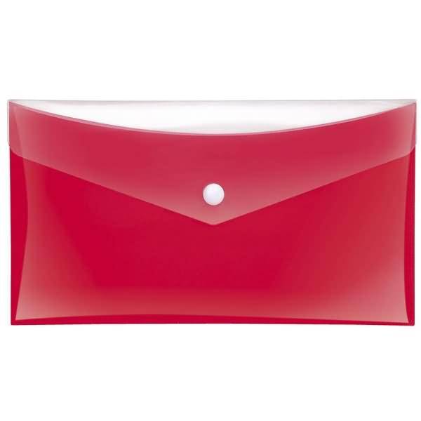 Sammeltaschen DIN lang rot mit zusätzlicher Tasche