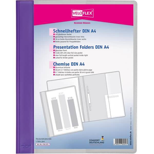 Schnellhefter Veloform A4 lila