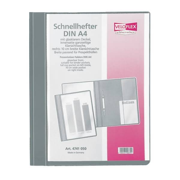 Schnellhefter Veloform A4 grau