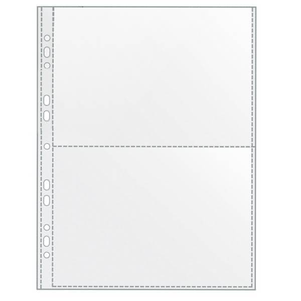 Sammelhüllen A4 120my glasklar für 2 x A5 quer