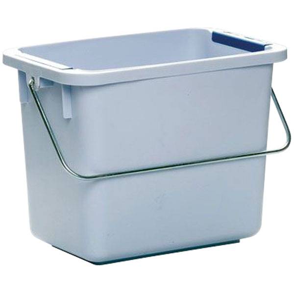 Vileda Origo Eimer 6 l grau mit 8 Farbclips mit 8 Farbclips