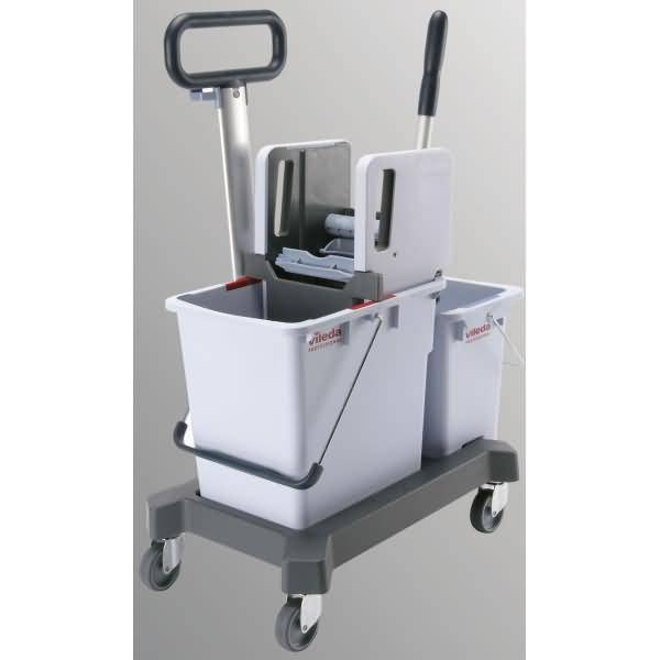 Fahreimer mit Vertikalpresse 25l blau