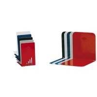 WEDO Buchstütze (B)140 x (T)140 x (H)120 mm, rot aus Metall, kunststoffbeschichtet