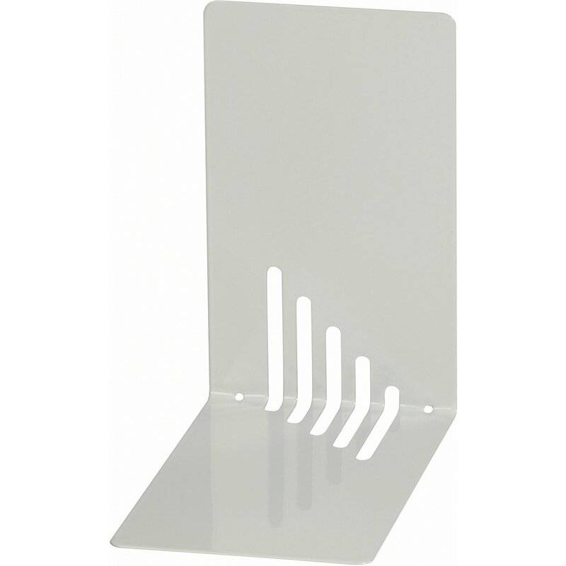 WEDO Buchstütze, (B)140 x (T)140 x (H)85 mm, lichtgrau