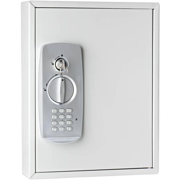 Schlüsselschrank 21 Schlüssel mit Zahlencode + 2 Schlüssel lichtgrau