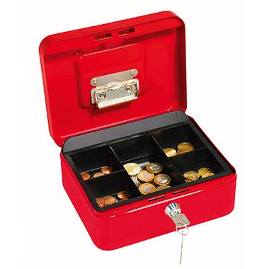 WEDO Geldkassette 145202H 20x9x16cm Größe 2 Clip rot
