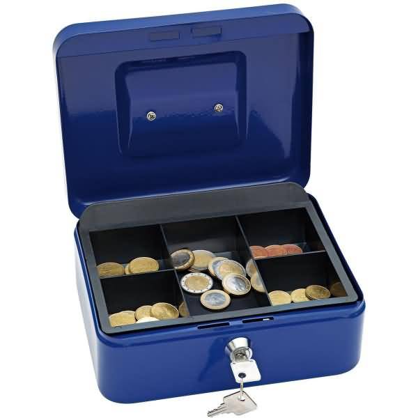 Geldkassette Gr. 2 20,0x16,0x9,0cm blau