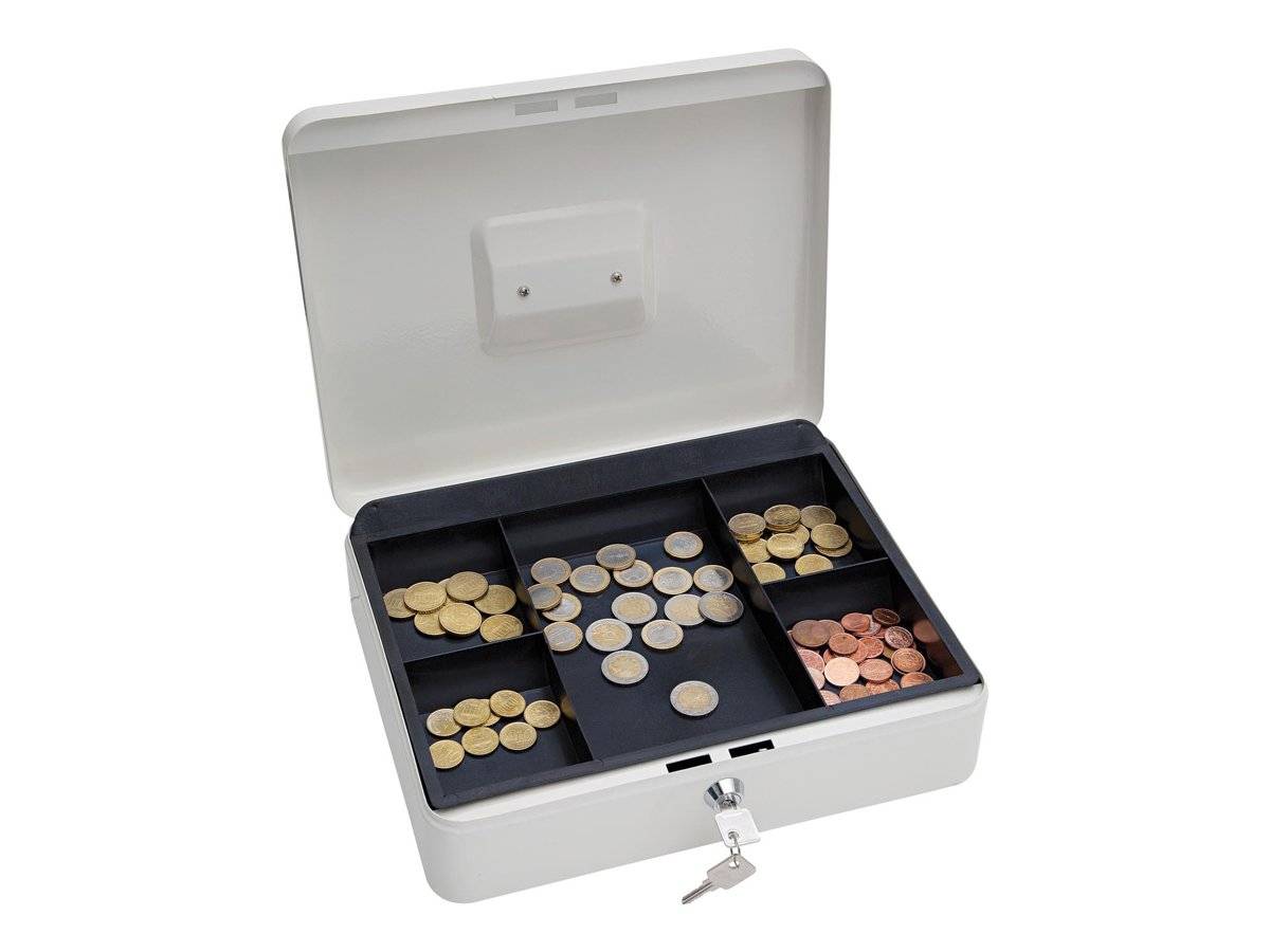 WEDO Gr.4 - Geldkassette - Stahl - weiße Pulverbeschichtung