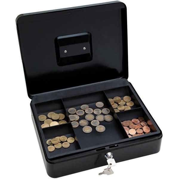 Geldkassette Gr. 4 30,0x24,0x9,0cm schwarz