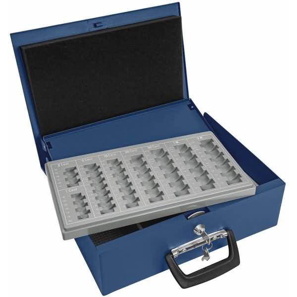 WEDO Werner Dorsch - Geldkassette - Stahl - Blau