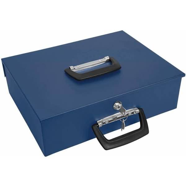 WEDO Werner Dorsch - Geldkassette - Stahl - Blau