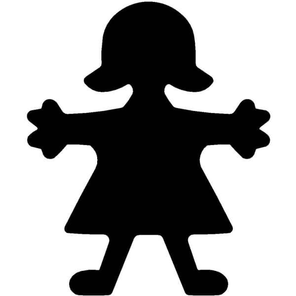 Motivlocher groß Mädchen