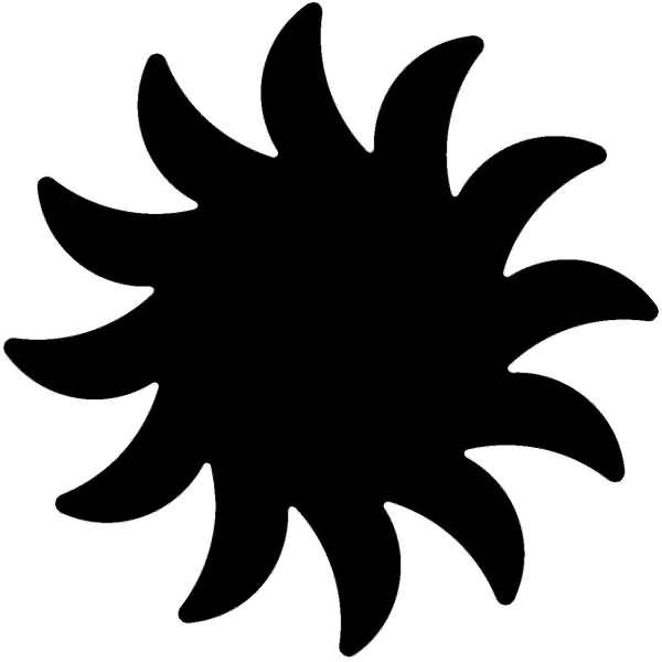 Motivlocher groß Sonne