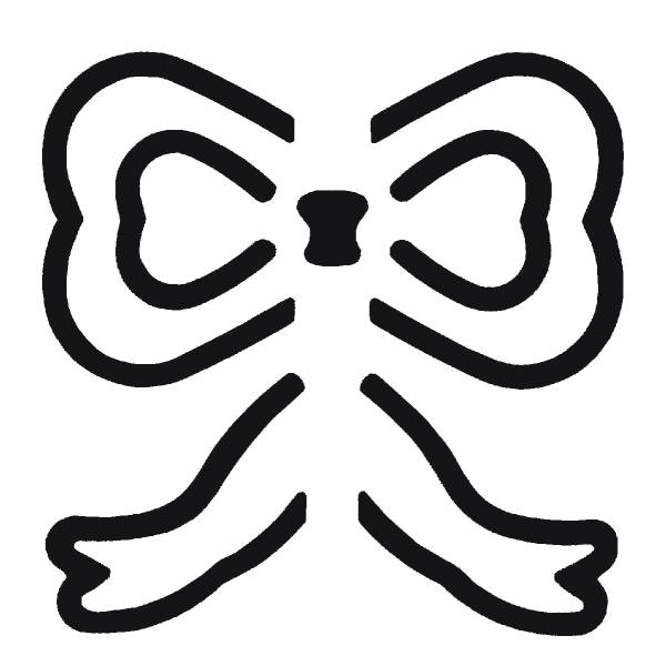 Motivlocher mit 3D-Effekt Schleife