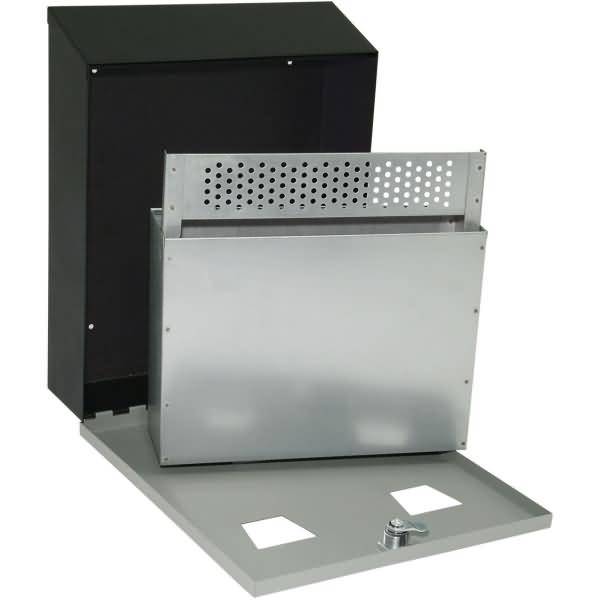 Wandascher lompakt 3,1l grau/schwarz