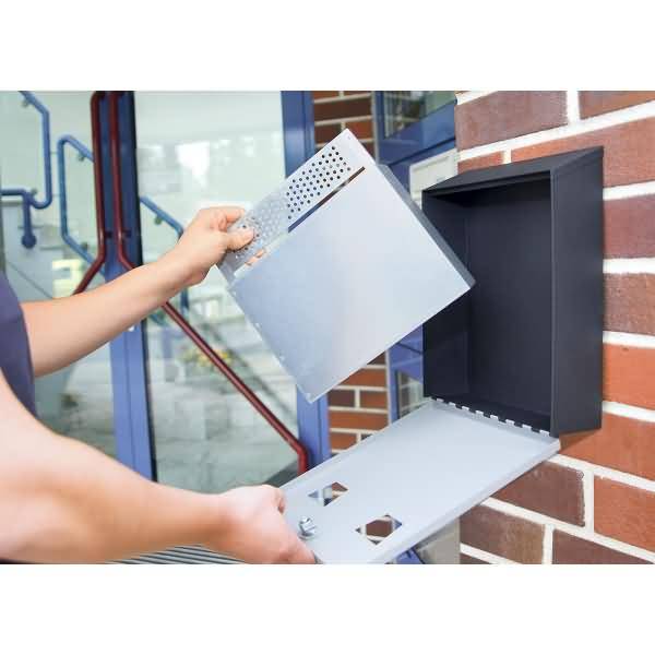 Wandascher lompakt 3,1l grau/schwarz