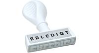 WEDO - Stempel - Standardtext - ERLEDIGT - ohne Tinte