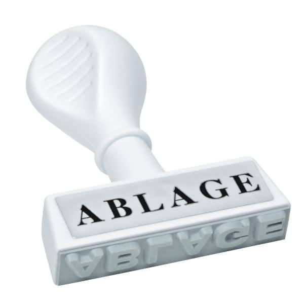 Textstempel -Ablage-