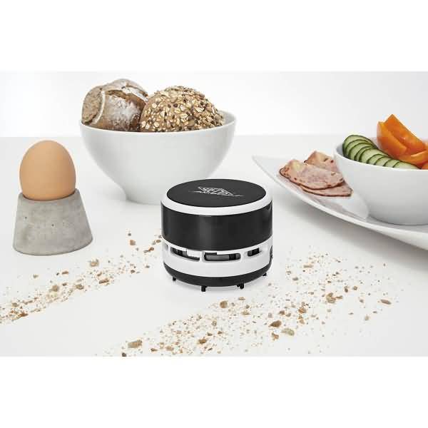 Tischstaubsauger incl. Batterien schwarz/weiß