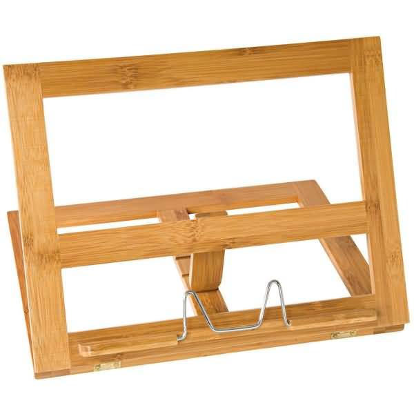 Buchständer Holz Bambus groß braun