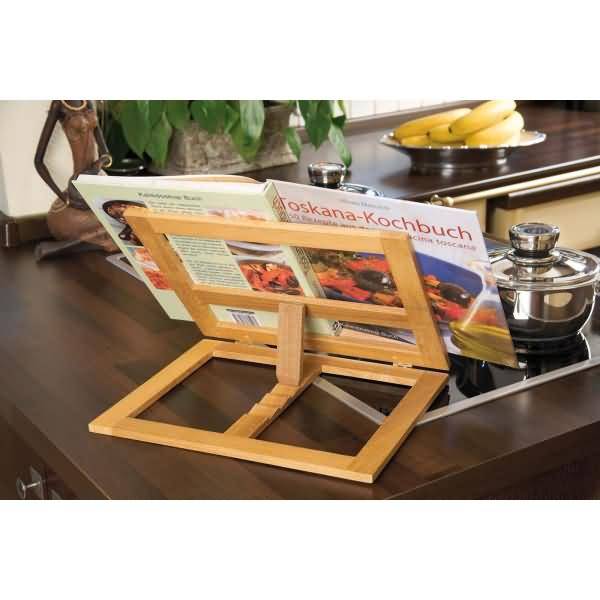 Buchständer Holz Bambus groß braun