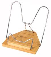 WEDO Leseständer aus Bambus vernickelte Metallbügel Schräglage 3-fach verstellba