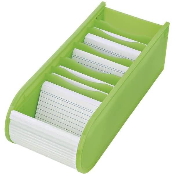 Lernkartei A8 für 500 Karten inkl. 100 Karten grün