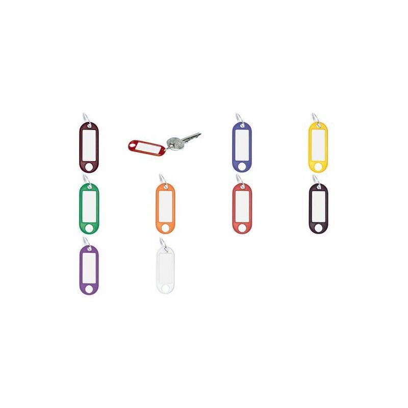 WEDO Schlüsselanhänger mit Ring, Durchmesser: 18 mm, schwarz