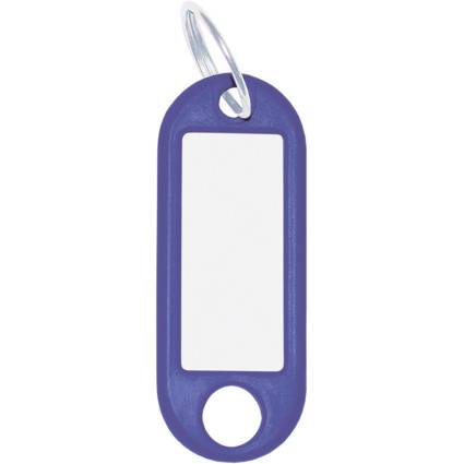 WEDO Schlüsselanhänger mit Ring, Durchmesser: 18 mm, blau