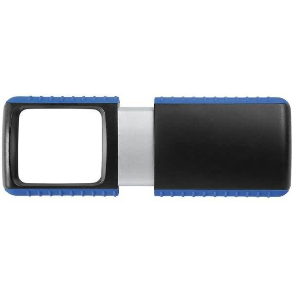 Lupe Outdoor eckig beleuchtet incl. Batterien farbig sortiert