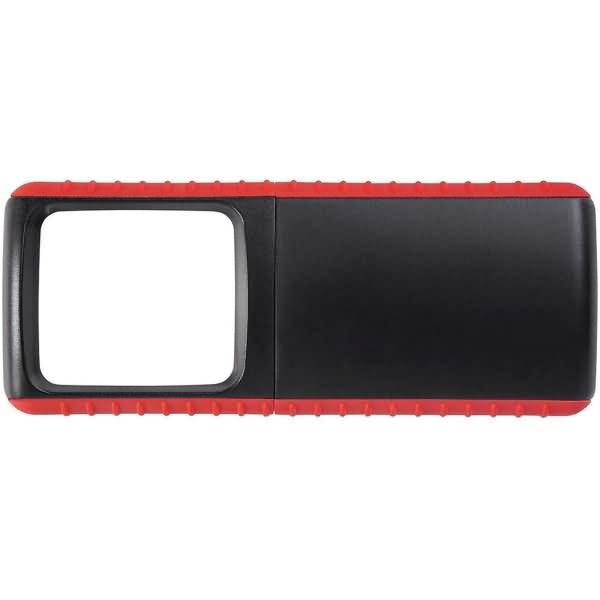 Lupe Outdoor eckig beleuchtet incl. Batterien farbig sortiert