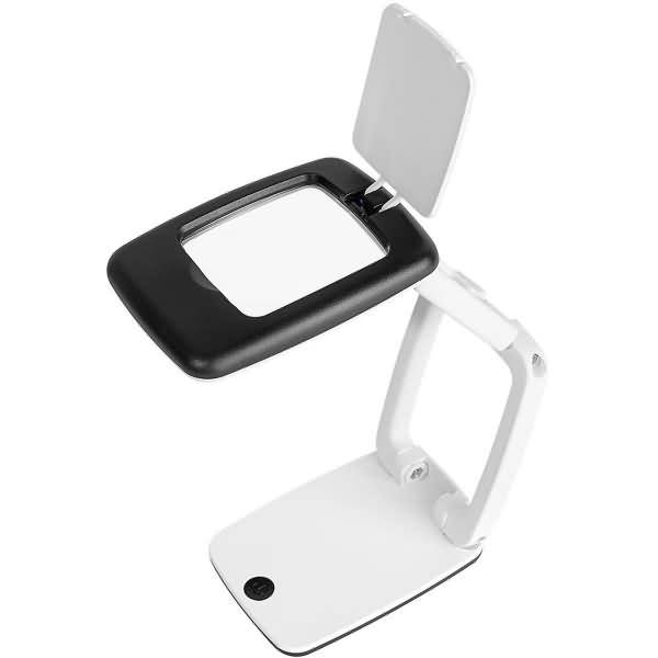 Tischlupe Pocket mit LED incl. Batterien schwarz