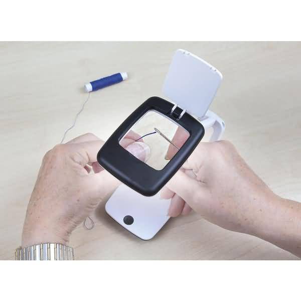 Tischlupe Pocket mit LED incl. Batterien schwarz