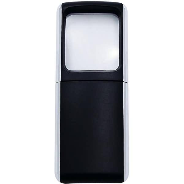 Lupe eckig beleuchtet incl. Batterien farbig sortiert