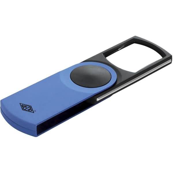 Lupe eckig beleuchtet incl. Batterien Swing it farbig sortiert