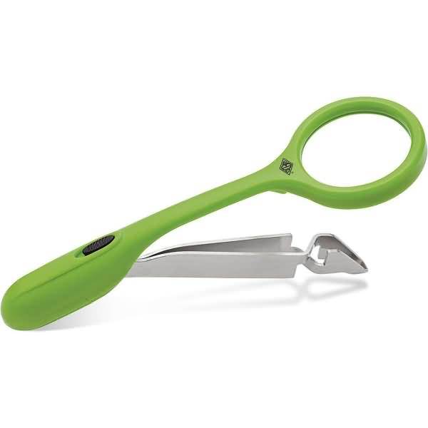 Zeckenzange Tier mit Lupe LED grün