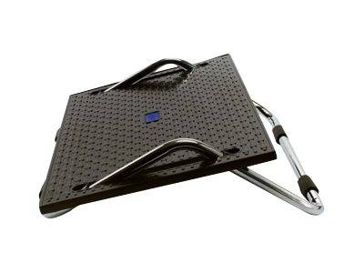 WEDO Ergoswing - Fußauflage - Schwarz, Chrom